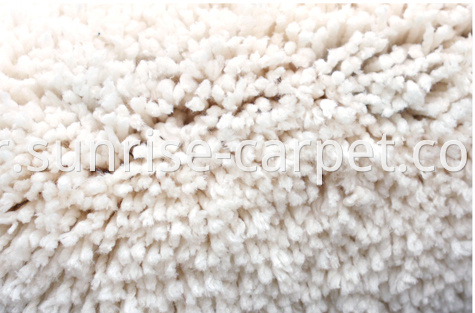 Microfiber Soft Shaggy Carpet Ivory Color